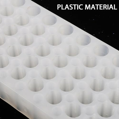 2pcs Double-Sided Test Tube Rack Slots Microcentrifuge Tube Holder Organizer for for Lab Storage and Sampling