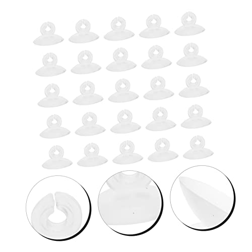 GANAZONO 25pcs Aquarium Airline Holder Cups Tubing Support for Fish Tank Accessories for Shrimp Breeders and Aquarium Enthusiasts