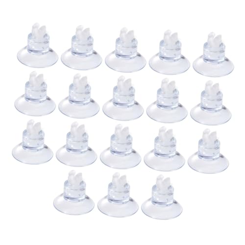 YARNOW 18pcs Aquarium Suction Cup Clips and Rubber Clamps for Fish Tank Airline Tube Holder with Strong Grip, Sturdy Silicone Material, Suitable for Air Pump Accessories in Freshwater