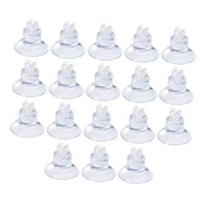 YARNOW 18pcs Aquarium Suction Cup Clips and Rubber Clamps for Fish Tank Airline Tube Holder with Strong Grip, Sturdy Silicone Material, Suitable for Air Pump Accessories in Freshwater