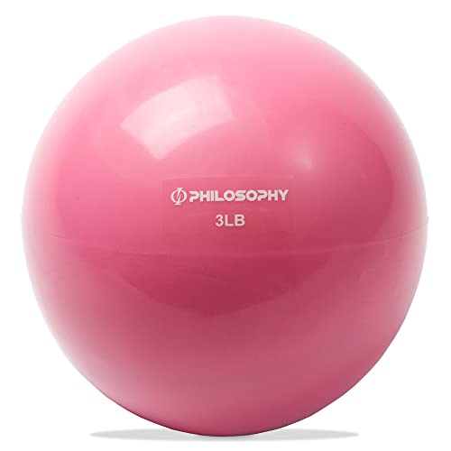 Philosophy Gym Toning Ball - Soft Weighted Mini Medicine Ball - style: 3 LB