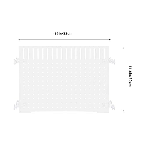 Ipetboom 1set Acrylic Fish Tank Divider Board Transparent Isolation Panel with Cups for Compartmentalization for Aquariums and Pet Fish