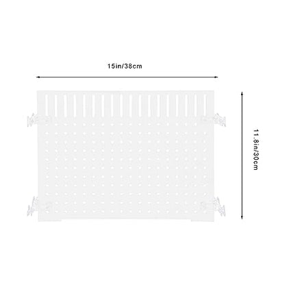 Ipetboom 1set Acrylic Fish Tank Divider Board Transparent Isolation Panel with Cups for Compartmentalization for Aquariums and Pet Fish
