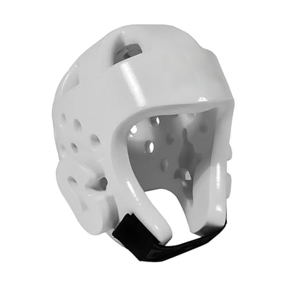 Youth & Adults Taekwondo Karate Headgear MMA Martial Arts Helmet, Soft Head Gear for Martial Art Grappling Muay Thai Kickboxing Taekwondo - color: WHITE, size: Medium