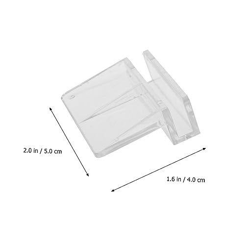 10pcs Acrylic Fish Tank Cover Holder Bracket Practical Aquarium Support for Tanks Safe for Aquatic Pets Easy Installation
