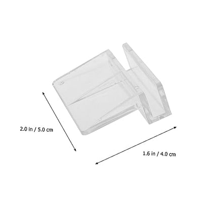 10pcs Acrylic Fish Tank Cover Holder Bracket Practical Aquarium Support for Tanks Safe for Aquatic Pets Easy Installation