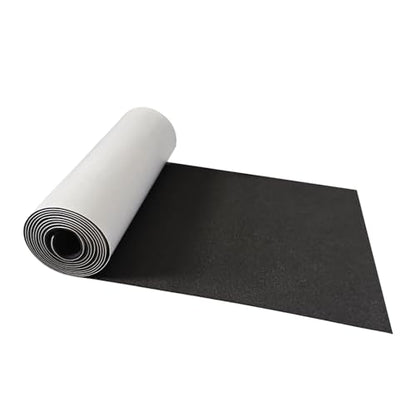 Non Slip Furniture Pad, 5x40 Inches Foam Strip with Adhesive, Black Neoprene Foam Tape for Furniture, Couch, Bed, Drawer, Door, Hardwood Floor, Appliances