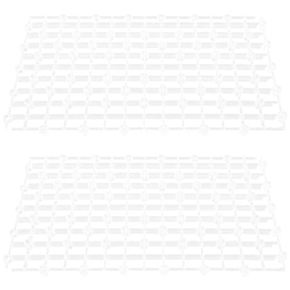 Newborn Photography Props 2pcs Aquarium Fish Tank Divider Trays Plastic Egg Crate Tray Grid Bottom Board Fish Separator 26x17.5x0.5CM Transparent Small Fish Tank - color: Transparent