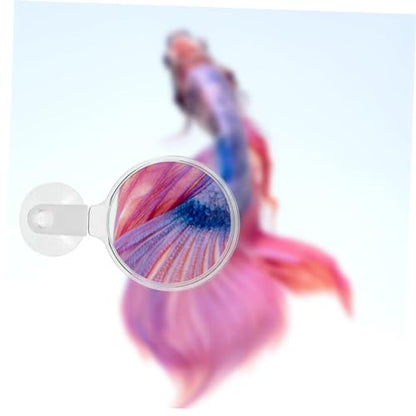 Totority Fish Tank Magnifier Cup Observation Lens for Betta Fish Ants Small Animals Easy to Install Plant Viewing Tool Clarity
