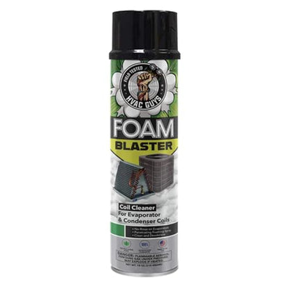 Leak Saver Foam Blaster AC Coil Cleaner Foam Spray | HVAC Coil Cleaner for AC Unit | Professional Deep-Penetrating Formula for Evaporator (No Rinse) & Condenser (Light Rinse) - size: 18 Fl Oz (Pack of 1)