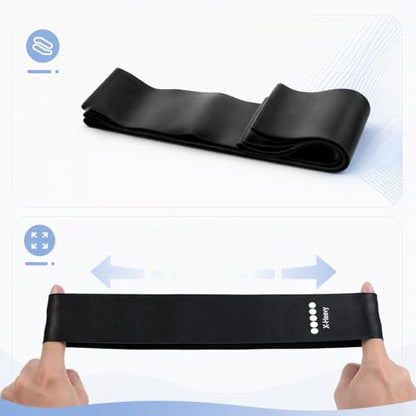 3Pcs Ring Resistance Bands Resistance Ring Elastic Loop Band, Black
