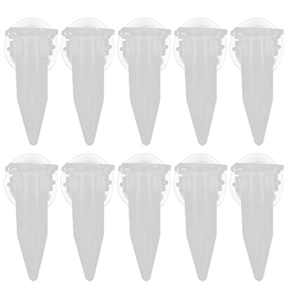 Automatic Fish Feeder, Auto Fish Feeder Fish Feeding Tube Brine Shrimp Eggs Fish Food Feeder 10Pcs Red Funnel Cup Fish Tank Feeding Cup for Feeding Fish with Suckers