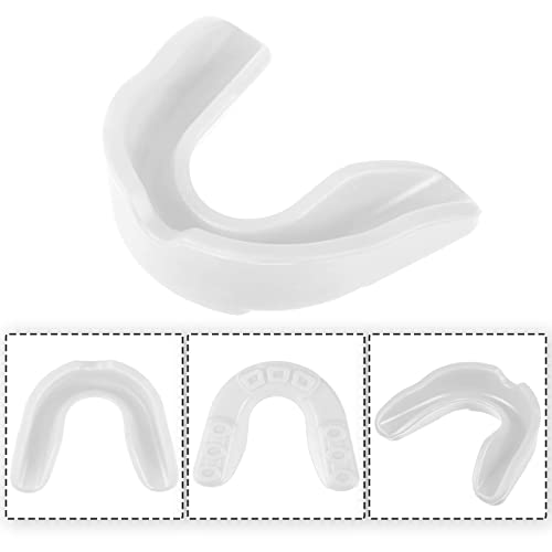 Kathfly 100Pack Sport Mouth Guard Bulk Athletic Mouthguard, White - color: White