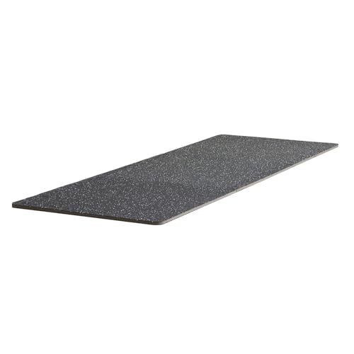 VEVOR 0.56In 100sq.ft 25 Tiles Gym Flooring for Home Gym, Rubber Top with High Density EVA Foam, 25" x 25" Gym Floor Exercise Equipment Mats, Interlocking Gym Mats, Puzzle Workout Mats, Black & White | Rubber Top with High Density EVA Foam, 25 x 25in Floo