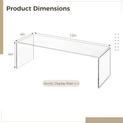 Homaisson Acrylic Display Risers (4)