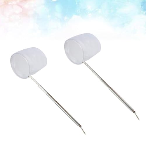 PRETYZOOM 2pcs Aquarium Shrimp Net and Fish Tank Fishing Net Set Mini Manual Shrimp and Fish Catching with Extendable Handles for Aquarium Cleaning and Tank Use