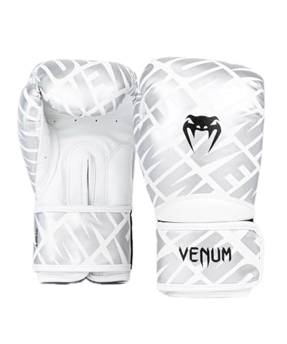 Venum Contender 1.5 Boxing Gloves - color: White/Silver, size: 14-Ounce