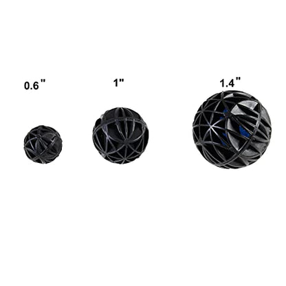 AQUANEAT Aquarium 1" Bio Balls 100pcs for Fish Tank Pond Canister Filter Media