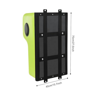 Wall Mount Punching Bag – Space-Saving Boxing Training Equipment for Hooks, Uppercuts & More (15.7x11.8x27.5in) - Durable PU, EVA, Steel Design for Home Gym - color: Green