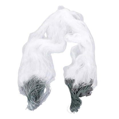 50m/1.5m 3 Layers Nylon Saltwater Fishing Hand Throw Bait Trap Net Gill Spin Outdoor Thread Tool with Accessories(3 Finger) - color: 3 Finger
