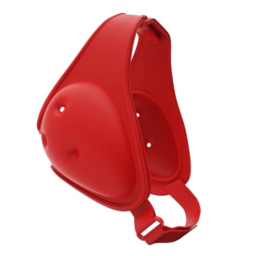 Snapdown Wrestling Headgear, Soft Adjustable Ear Guard for Adults and Youth, MMA and BJJ, One Size - color: Red