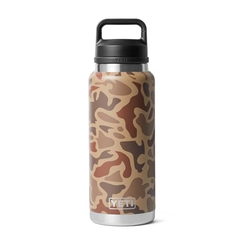 YETI Rambler 36 oz Bottle, Vacuum Insulated, Leakproof, Stainless Steel with Chug Cap - color: Wetlands Camo