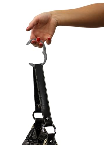 Clipa Bag Hangers The Ring that Opens into a Hook, Closes Automatically - color: Matte Hematite
