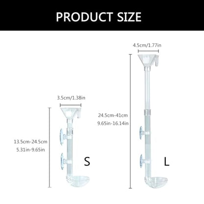 Feeder Acrylic Shrimp Feeders Tube Dish Set Highly Transparents Acrylic Aquariums Feeders for Home Aquariums - size: 135-245mm