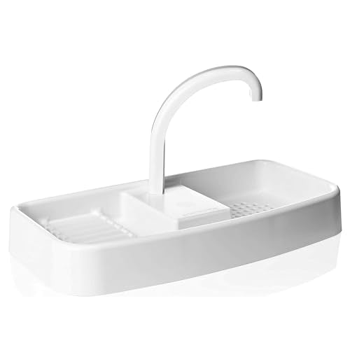 Sink Twice for Toilet Tanks Measuring 15.25" - 16.8" (Measured with lid Off)