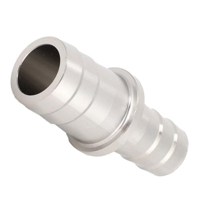 Silver Stainless Steel Aquarium Pipe Adapter Leak-Proof Joint Water Connector Fitting for Fish Tank Air Pump(12mm to 16mm) - size: 12mm to 16mm