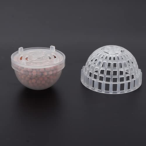 Aquarium Moss Ball Holder, Transparent Plastic Fish Tank Accessory, 5x3.5cm - Mineral Releasing, Easy Installation, Ideal for Shrimp Breeding and Hiding
