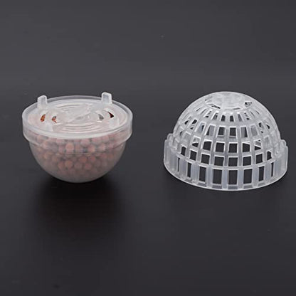 Aquarium Moss Ball Holder, Transparent Plastic Fish Tank Accessory, 5x3.5cm - Mineral Releasing, Easy Installation, Ideal for Shrimp Breeding and Hiding