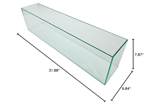 Lifegard Aquatics Bookshelf Aquarium – 11 Gallon Clear Glass Fish Tank with 5mm Thick Glass – for Freshwater/Marine, Leak-Proof, Home/Office Decor