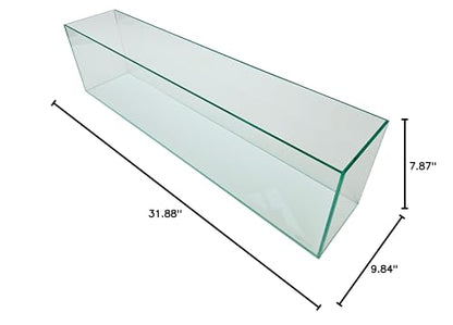 Lifegard Aquatics Bookshelf Aquarium – 11 Gallon Clear Glass Fish Tank with 5mm Thick Glass – for Freshwater/Marine, Leak-Proof, Home/Office Decor