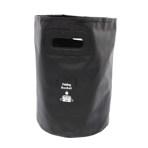 Outdoor Collapsible Bucket Folding Fishing Bucket Portable Water Tank Comfort Grip Handles for Camping Hiking