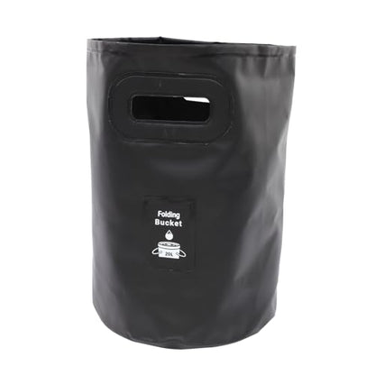 Outdoor Collapsible Bucket Folding Fishing Bucket Portable Water Tank Comfort Grip Handles for Camping Hiking