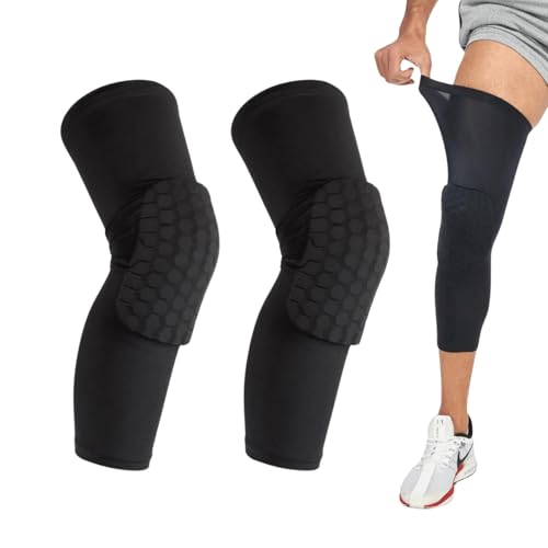 Knee Pads Knee Brace for Kids Youth Adult, Honeycomb Anti Collision Collision Avoidance Pad Compression Knee Sleeve for Volleyball Football Cycling Running Basketball Baseball (Small) - size: Small