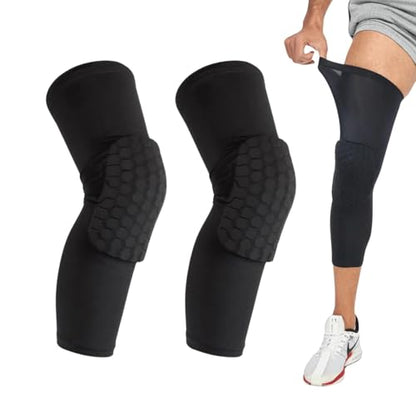 Knee Pads Knee Brace for Kids Youth Adult, Honeycomb Anti Collision Collision Avoidance Pad Compression Knee Sleeve for Volleyball Football Cycling Running Basketball Baseball (Small) - size: Small