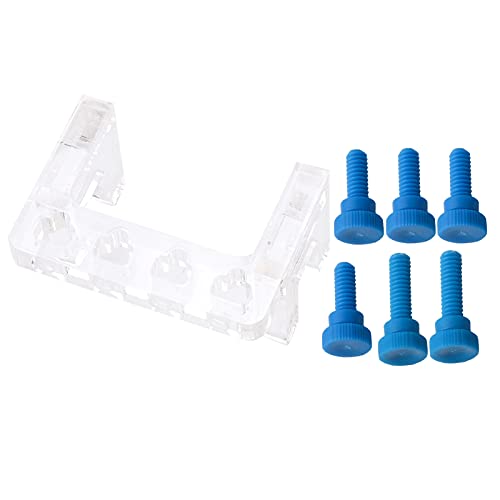 Transparent with 4 Hole Dosing Pump Tube Holder Aquarium Soft Tube Holder for Holding Doing Pump Soft Hose Fish Tube Holder for 15mm Glass Fixing