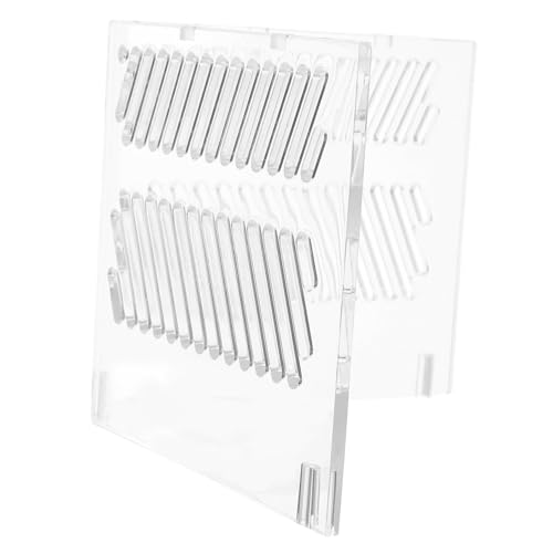 Kisangel Aquarium Partition Plate Acrylic Divider for Fish Tanks Sand Isolation and Dual Hole Design Easy Installation Versatile Aquarium Accessory for Clean and Healthy Environments