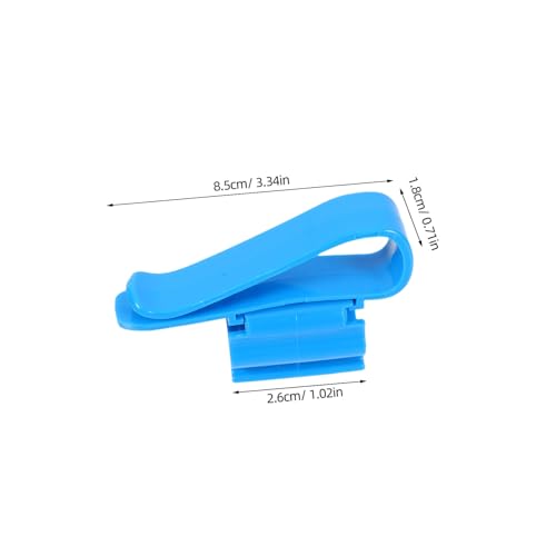 LIOOBO 6pcs Aquarium Filtration Hose Clip Plastic Fish Tank Clips for Water Pipe Fixing and Replacement - color: Blue