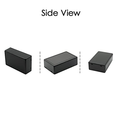 Project Box 10 Pieces ABS Plastic Electrical Project Case Small Junction Box for Electronics Black 2.8 x 1.7 x 0.9 inch (72x 42x 23 mm) - size: 2.8" x 1.7" x 0.9"(10pc)