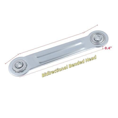 Glider Bearing Arm Bracket Replacement, 4Pcs Silver, 6.9 Inch Length & 5.5 Inch Hole Center, Hardware Rocker Parts for Patio Glider, Garden Bench, and Chair Repair - color: Silver, size: L 6.9" x 5.5" Centers