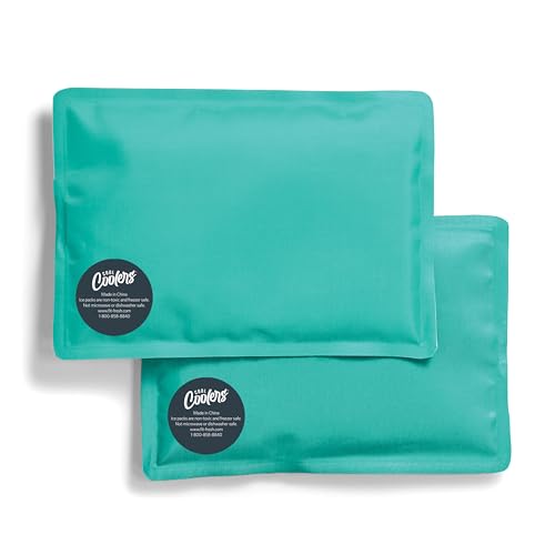 Fit & Fresh Cool Coolers Soft Ice Packs for Lunch Bags & Coolers, 2pk | Long-Lasting, Reusable Ice Packs, Flexible, BPA-Free, Freezer Packs for Lunch Boxes, Work, School, Breastmilk & Travel - color: Teal (2 Pack), size: Standard