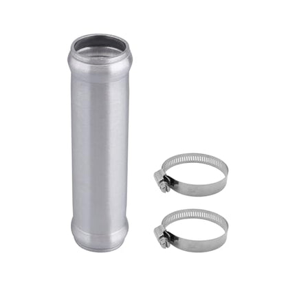 AC PERFORMANCE 1.25" (32mm) OD Aluminum Alloy Hose Joiner Silicone Pipe Connector Bead, 4" Length with 304 SS Clamps - size: 1.25" (32mm)