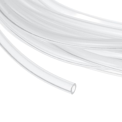 uxcell Clear PVC Tubing, 2.5mm ID x 4mm OD - 15ft PVC Tube Lightweight Vinyl Hose, Transparent Flexible Plastic Water Tubing for Air Oil Water Transfer Aquarium Irrigation - size: 2.5mm ID x 4mm OD