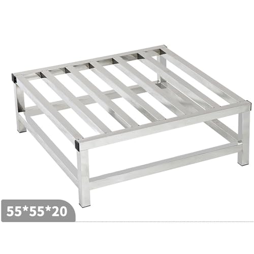 Stainless Steel Floor Bracket Rectangular Shelf with Raised Base, Fish Tank Bottom Frame, Heavy-Duty Shelf,15 * 15 * 5cm
