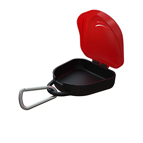 Ventilated Protective Mouth Guard Case - Red - color: Red