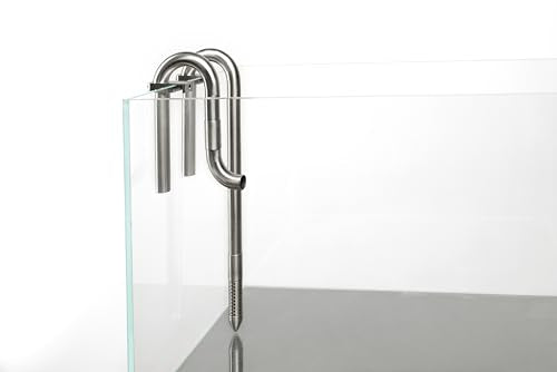304 Stainless Steel Lily Pipes with Clamps for Rimless Glass Aquarium, Inflow and Outflow Set (Pipe Diameter 16mm) - size: ID/OD=14/16mm
