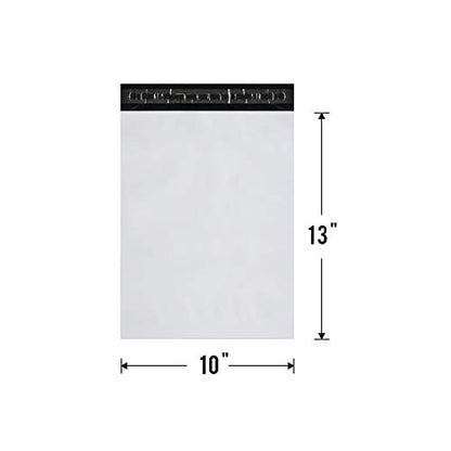 Poly Mailers Self Sealing Shipping Envelopes CPB68 Waterproof Postal Bags (White, 10x13 Pack of 1000) - size: 10" x 13" 1000pcs